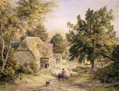 A Farmyard near Princes Risborough, 18456 by Samuel Palmer